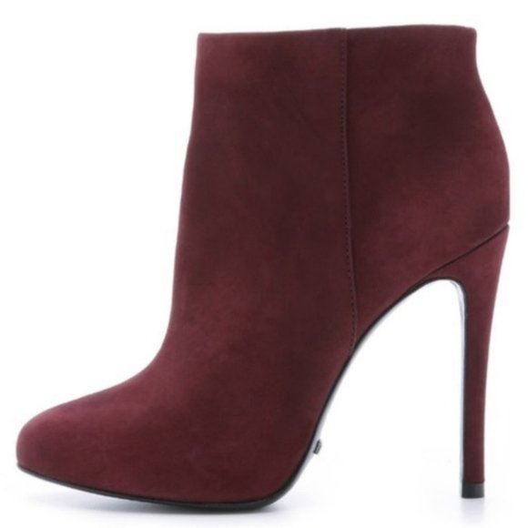 Excellent Cond. SCHUTZ Burgundy Ankle Boots Size 9 - Picture 3 of 7